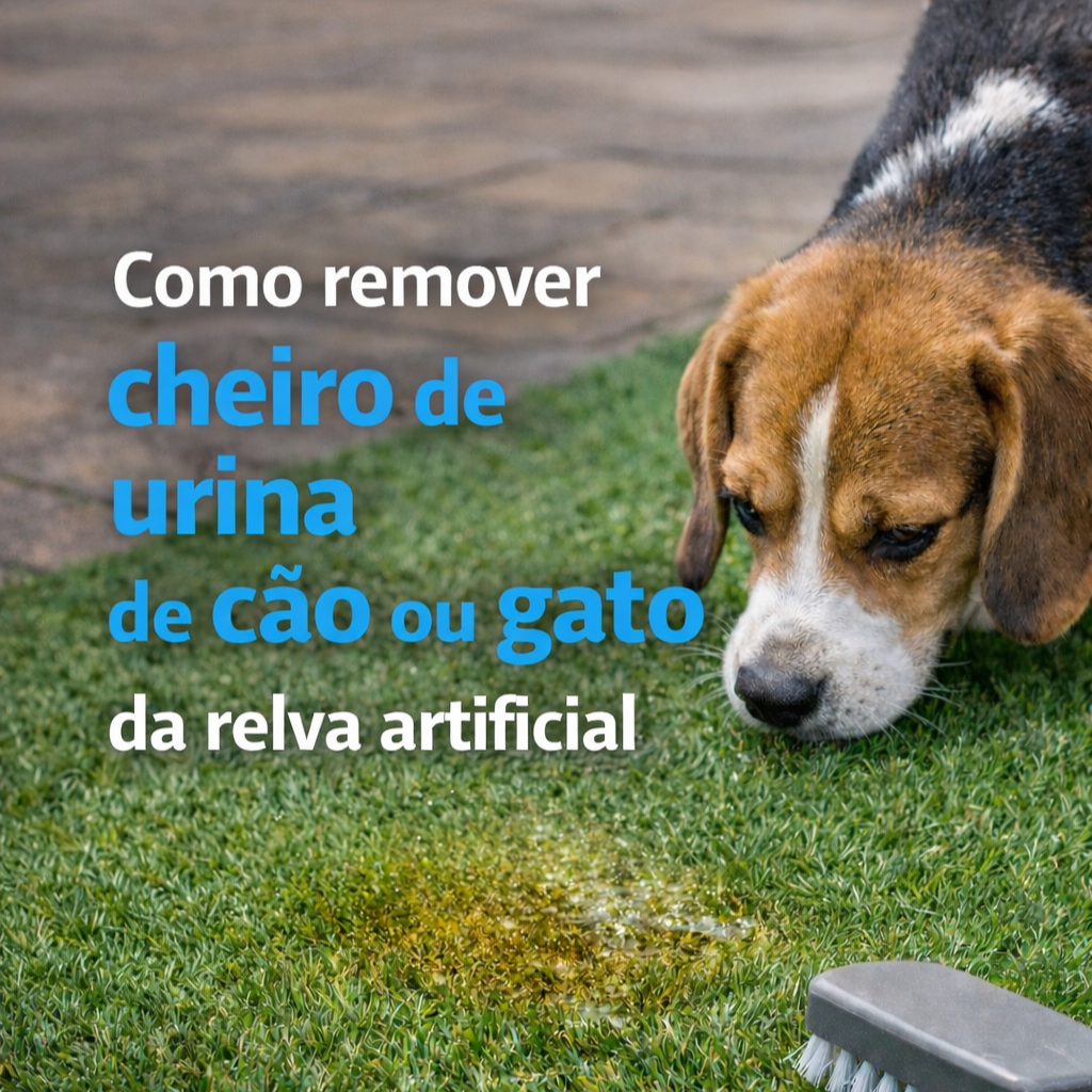 Como remover cheiro de urina de cão ou gato da relva artificial (sem danificar o material)