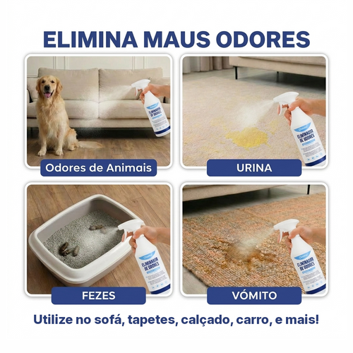 Chemz - Eliminador de Olores Profesional PERFUMADO - Olores de Animales, Orina, Alfombras, Sofás, Tejidos, Zapatos. - 1000ml